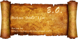 Butso Odília névjegykártya